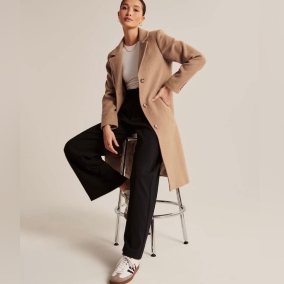 Abercrombie wool blend dad coat - Picture 3 of 5